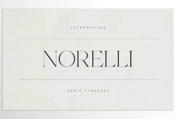 Font – Norelli – A Modern Serif Typeface by Only Fonts – Download