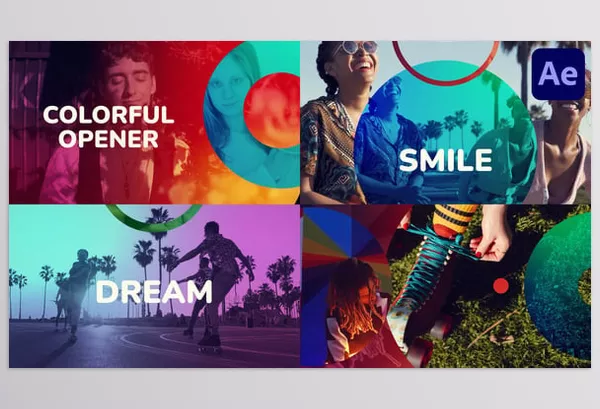Asset – Colorful Opener for After Effects by VFXgenerator – Download