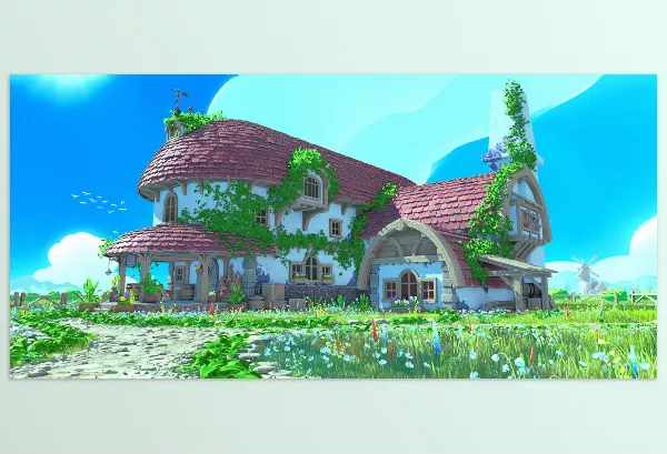 Blender Addon – Stylized Environment asset pack by Dustin Drake – Download