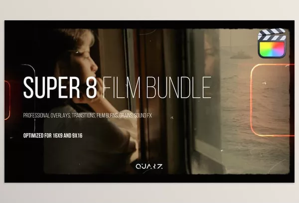 Motion Template – Super 8 Film Bundle for Final Cut Pro X by Quarz – Download