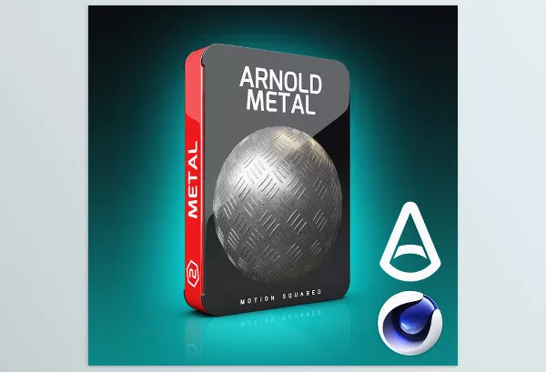 C4D Asset – Arnold Metal Materials for Cinema 4D by Motion Squared – Download