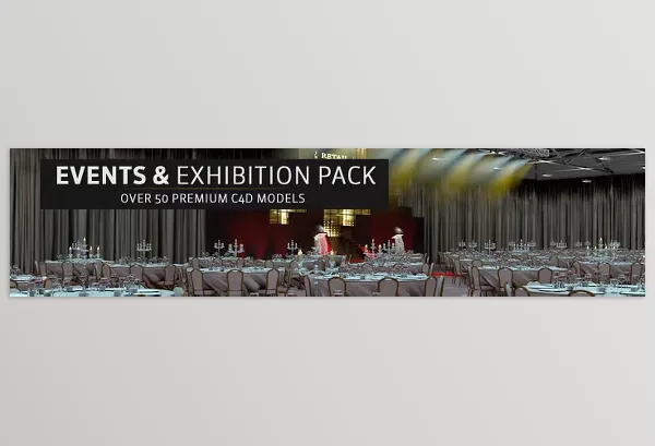 C4D Asset – Events & Exhibitions Pack by The Pixel Lab – Download