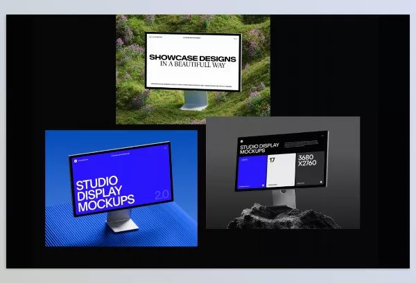 Photoshop Plugin – Studio Display Mockups vol.2 by Wannathis – Download