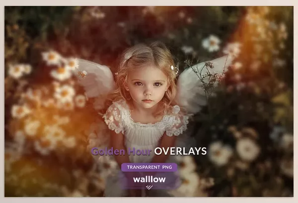 Photoshop Plugin – Soft subtle golden sunlight overlays by Walllow Creatives – Download