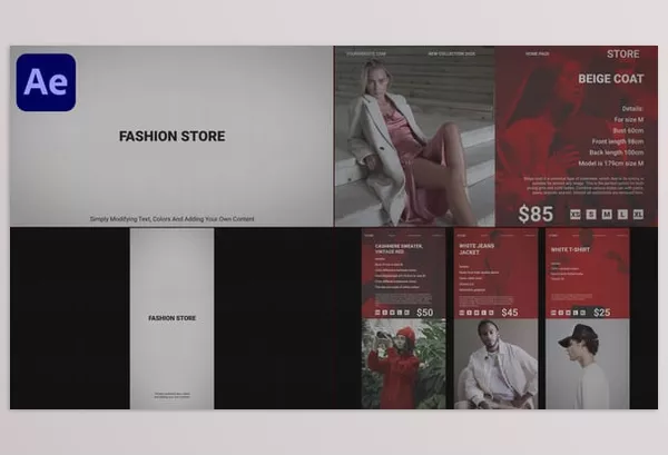 Asset – Fashion Store for After Effects by VFXgenerator – Download 58525138