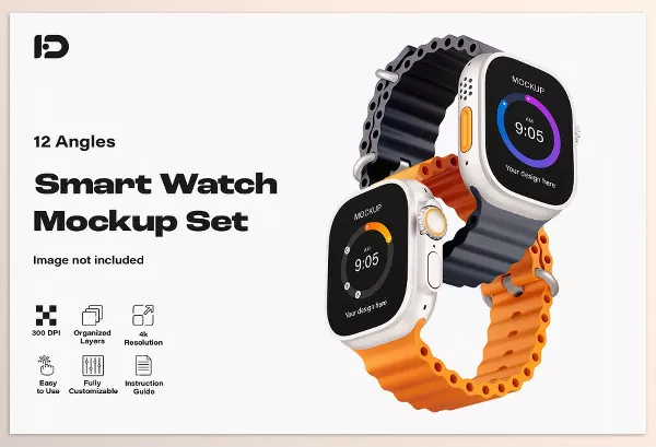 Photoshop Plugin – Apple Watch Ultra Mockup Set by ForgeDesign – Download
