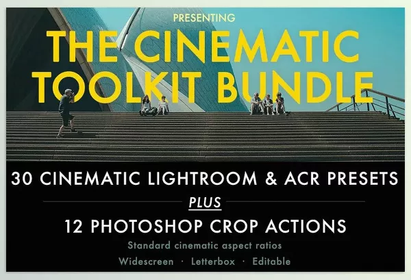 Lightroom Preset – Cinematic Aspect Ratio PS Action by DesignBundles – Download