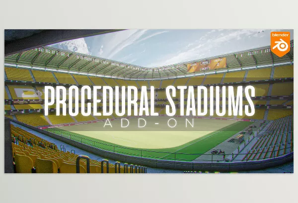 Blender Addon – Procedural Stadiums by Difffuse Studio – Download