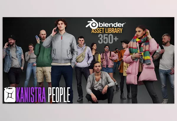 Asset – Kanistra People Asset Library Blender Addon by Kanistra Studio – Download